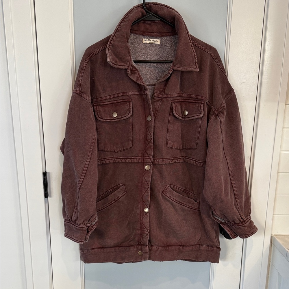 We The Free Burgundy Jacket